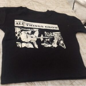 Black Printed Crop Top For Women Size L