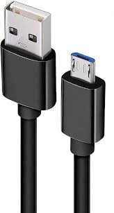 Black Color Usb D Type Mobile Data Cable