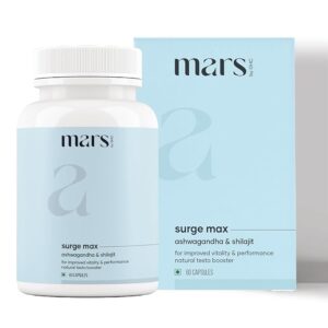Mars Ghc Natural Surge Max 60 Capsules Enriched With Shilajit