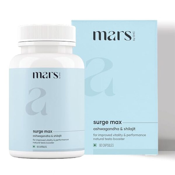 Mars Ghc Natural Surge Max 60 Capsules Enriched With Shilajit