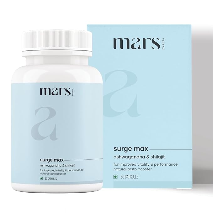 Mars Ghc Natural Surge Max 60 Capsules Enriched With Shilajit