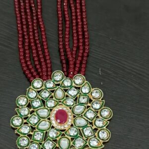 Maroon Majesty Long Necklace