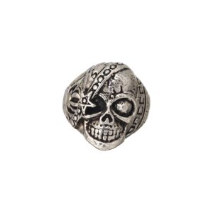Preyasi Bold By Priyasi Happy Skull Silver Plated Ring For Men