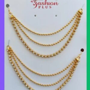 Bridal Pearl Ear Chain Kanser