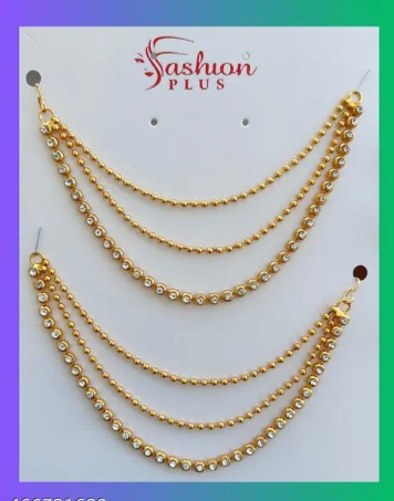 Bridal Pearl Ear Chain Kanser