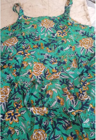 Multicolor Printed Top Sleeveless Size S For Women