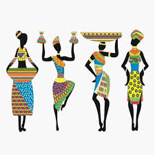 Decorative African Figurines Set Of 4