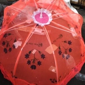 Baby Mosquito Net Foldable Full Cover Baby Mosquito Net Umbrella Orange Color