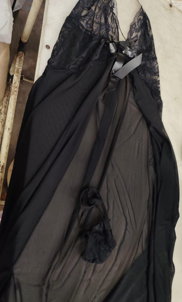 Black Colour Nighty For Women Size M