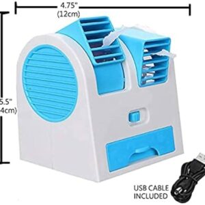 Mini Perfume Turbine Fan Blue