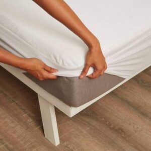 WakeFit Waterproof Terry Cotton Mattress Protector 78 X 60 Queen Size White