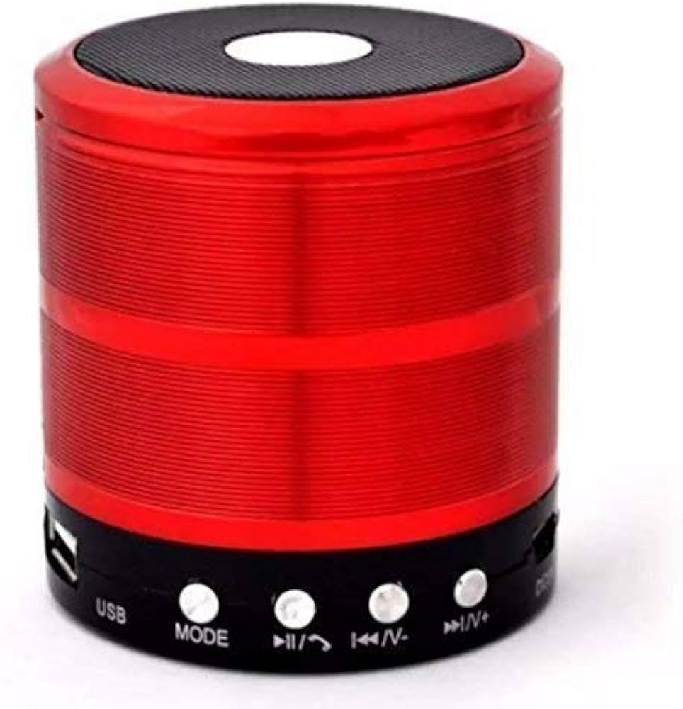Ws 887 5 Watt Wireless Bluetooth Speaker Red