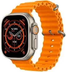 Ultra Smartwatch Orange Strap Smart Watch