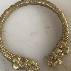 Unisex Golden Trendy Elephant Face Kada
