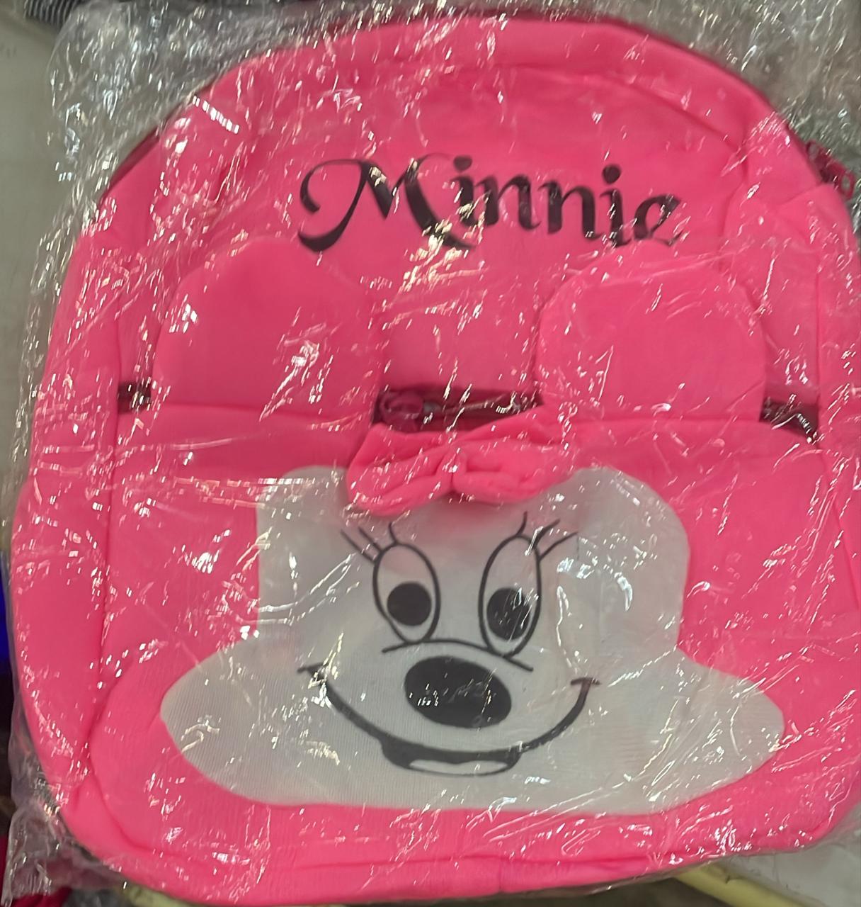 Pink Printed School Bag