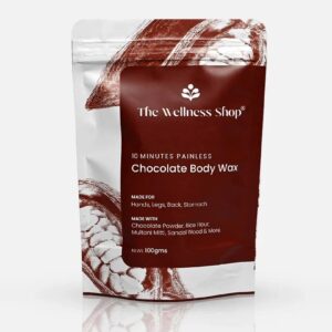 The Wellness Shop Chocolate Hair Removal Powder Full Body Wax 100G