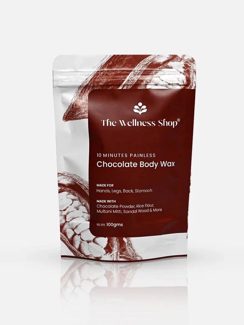 The Wellness Shop Chocolate Hair Removal Powder Full Body Wax 100G