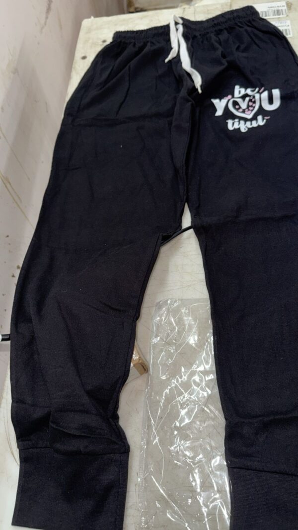 Kids Girl Track Pant Black Color Size 36