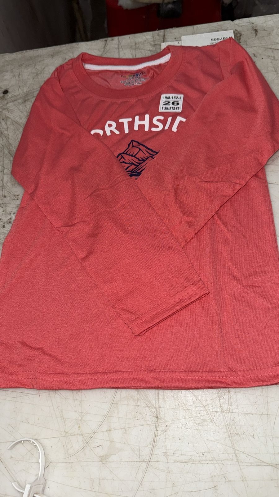 Kids Boys T Shirt Coral Pink Color Size 5 To 6 Years