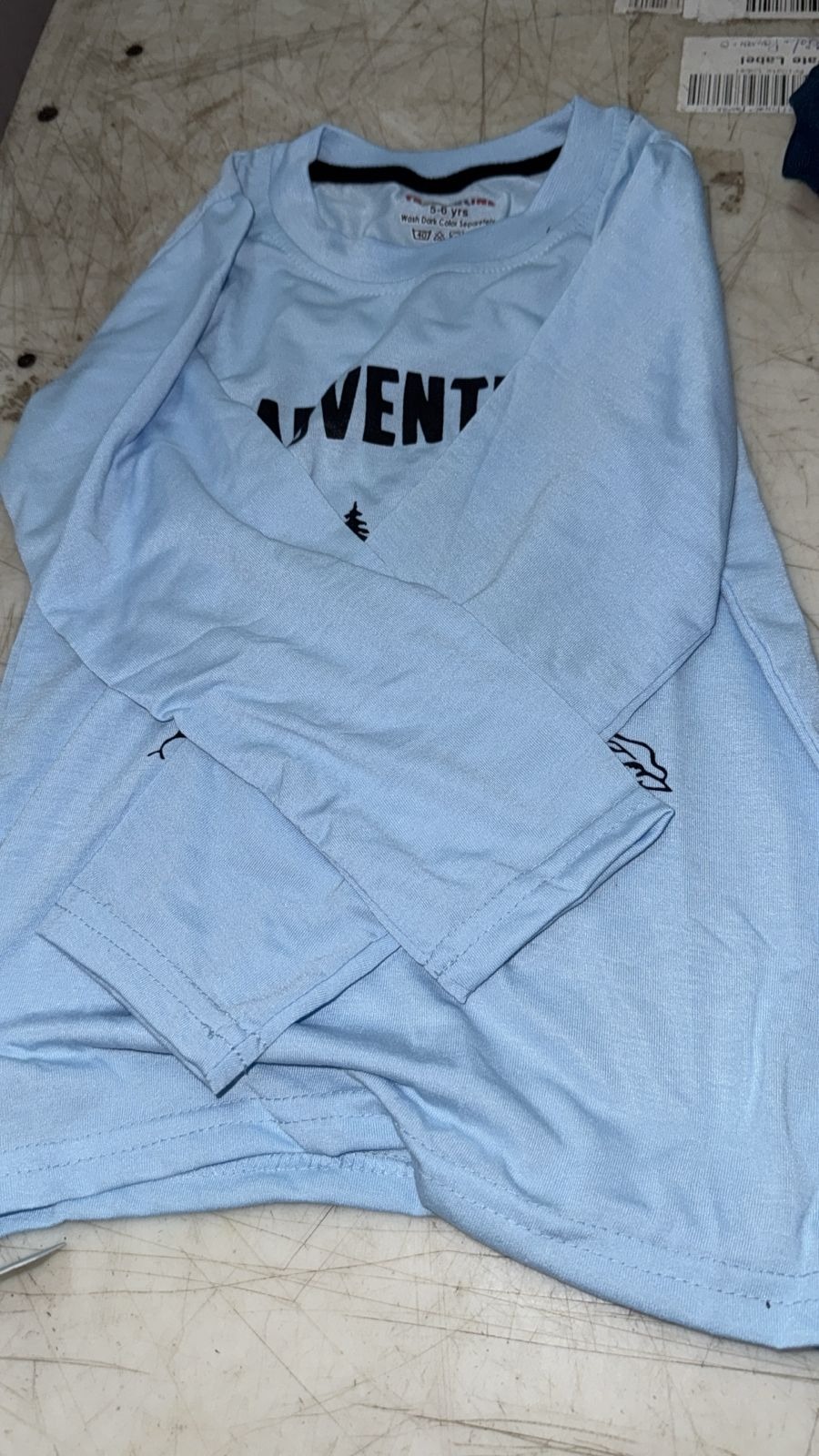 Kids Boys T Shirt Sky Blue Color Size 5 To 6 Years