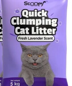 Scoopy Quick Clumping Cat Litter Fresh Lavender Scent 5Kg