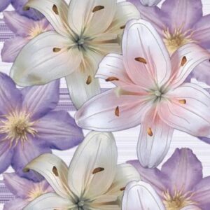 Multicolour Flower Printed Adhesive Waterproof Wallpaper For Home Decoration 5 Meter