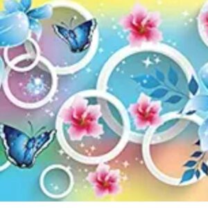 Multicolour Printed Waterproof Adhesive Wallpaper For Home Decoration 1 Mtr