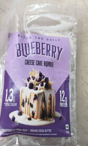 Ditch The Guilt Blueberry Cheesecake Blondie 40 Gm
