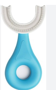 U Shaped Silicone Manual Toothbrush For Kids