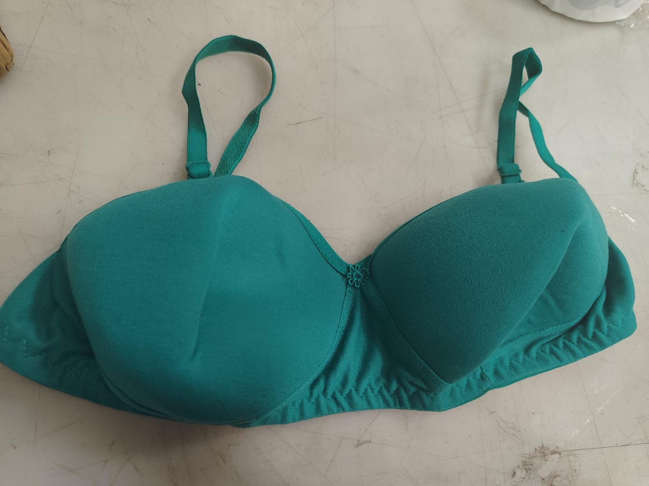 Lingerie See Green Color Padded Bra For Women Size 36