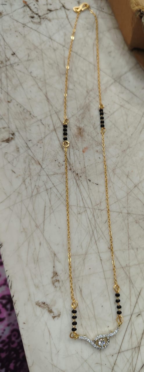 Stylish Gold Plated Mangalsutra For Women