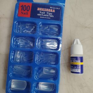 100Pcs Artificial Nails Transparent