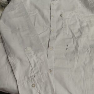 White Colour Cotton Shirt Men Size Xl