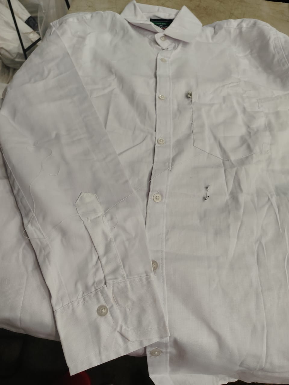 White Colour Cotton Shirt Men Size Xl