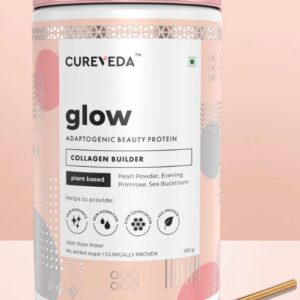 Cureveda Glow Collagen Builder Rose Flavour 300 G