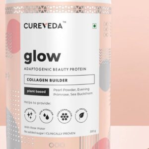 Cureveda Glow Collagen Builder Rose Flavour 300 G