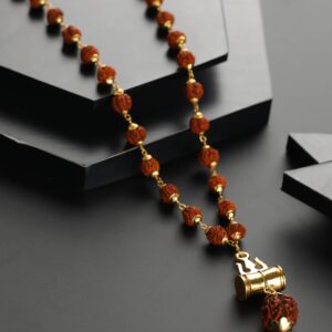 Preyasi Bold By Priyasi Trishul Rudraksha Link Chain For Men