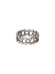 Preyasi Bold By Priyasi Crank Chain And Silver Plated Ring For Men