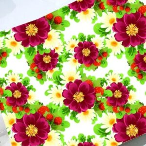 Multicolour Flower Printed Wallpaper For Home Decoration 1 Mtr