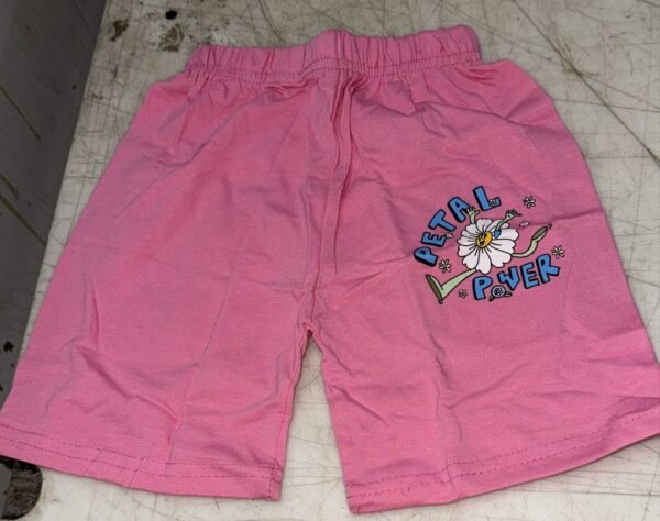 Kids Girls Lite Pink Color Shorts Size 5 To 6 Years