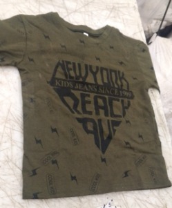 Kids Boys Dark Green Printed T Shirt Size 6 To 7 Year