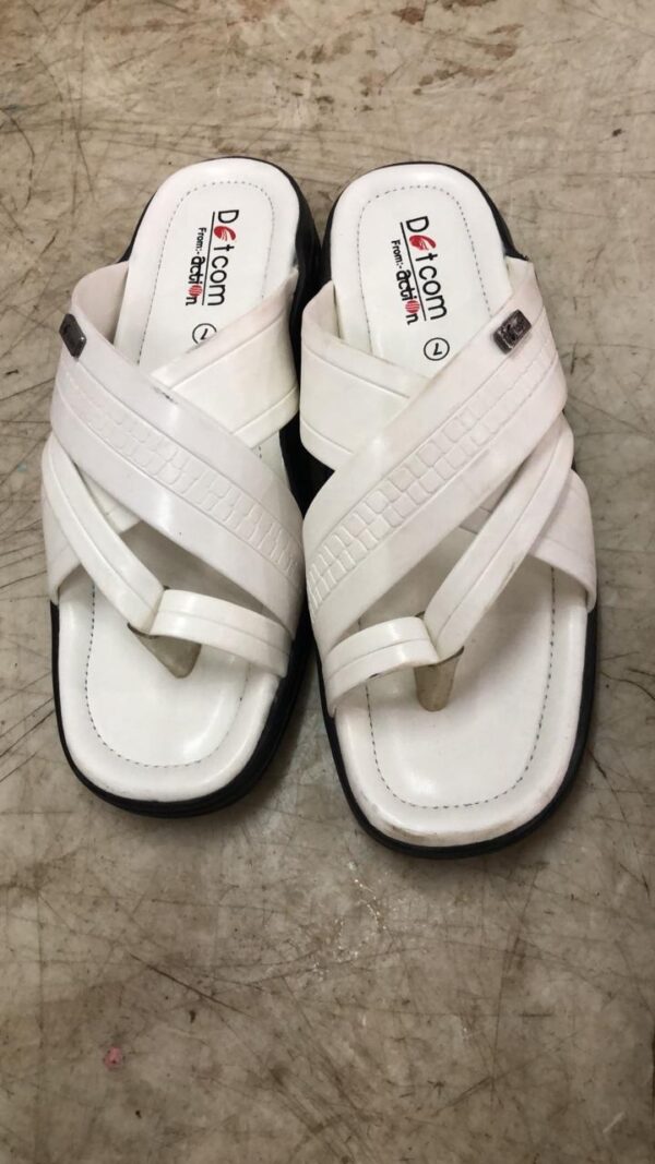 Action White Color Slipper For Men Size 9