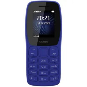 Nokia 105 Classic 1423 Single SIM Blue with box Feature Phone Without Charge IMEI No 353015612812496