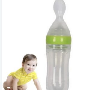 Baby Food Feeding Bottle With Spoon