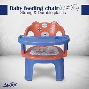 Vicky Plastic Baby Feeding Chair with Tray Strong and Durable Plastic Chair light pink colour