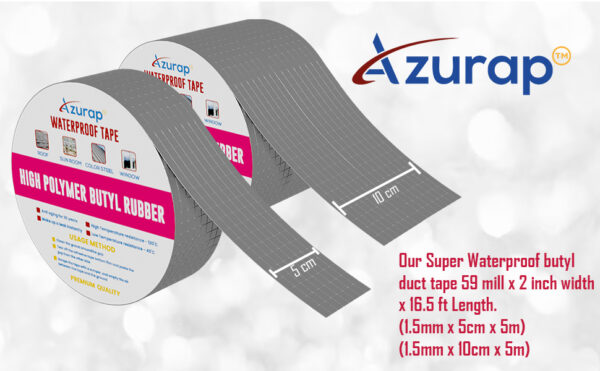 Azurap Waterproof Tape Extra Strong Duct Tape 5cmx5m