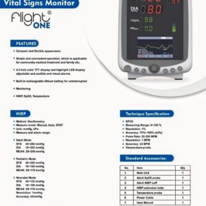 niscomed patient monitor flight one Vital Sign Monitor TF