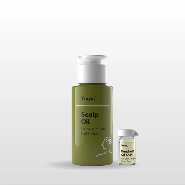 Traya Scalp Oil 50ml with Dandruff Oil Shot Contains ORPL and Bergamot