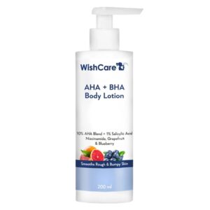Wishcare AHA BHA Body Lotion 200ml 10 AHA Detans Smoothens Skin