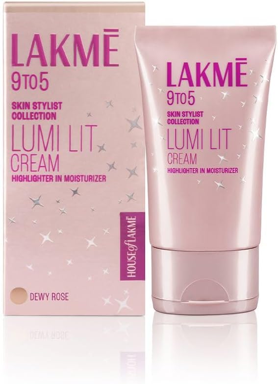 Lakme Lumi Cream Moisturizer with highlighter Enriched with Niacinamide for all skin type 30 gm